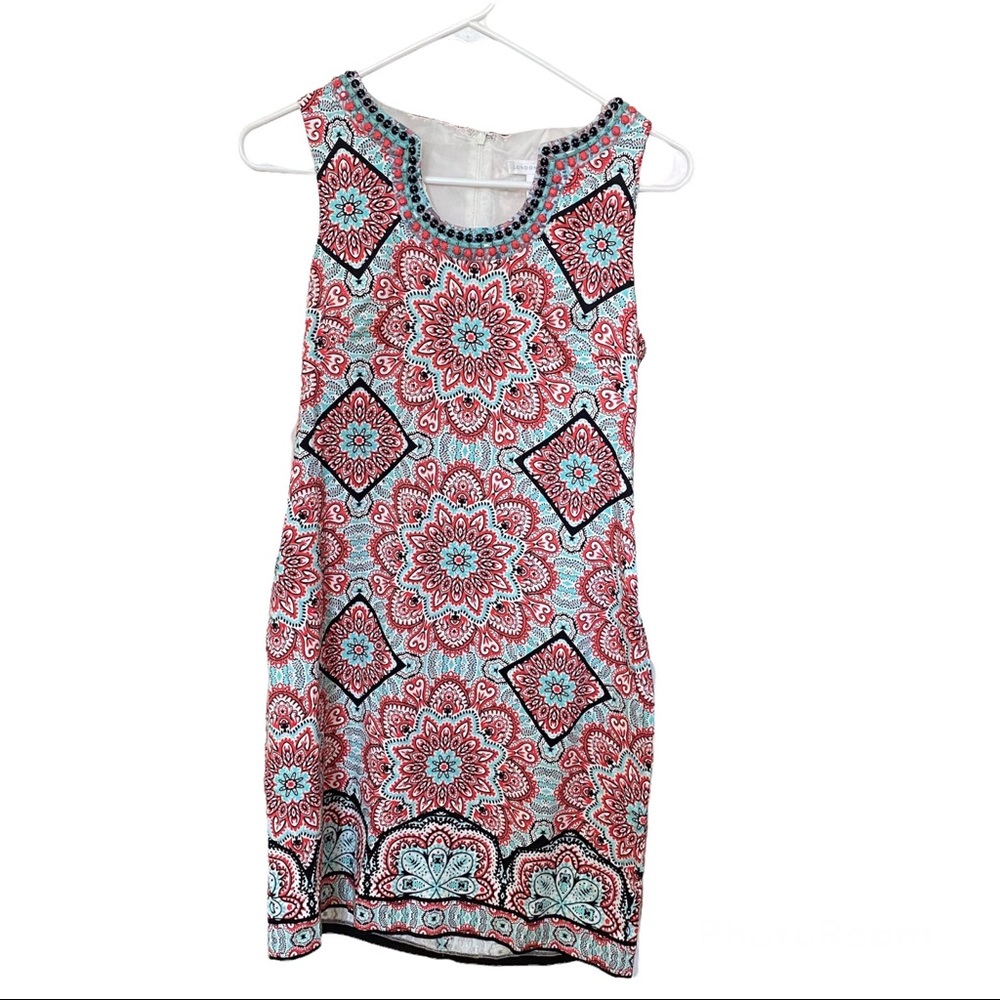 London Times Womens Dress Size 4 Multicolored Sleeveless shift